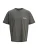 JACK & JONES Shirt ‘JORLiverpool’  donkergrijs / wit