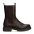 Manfield leren chelsea boots donkerbruin