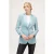 Motivi Single-breasted Jacket With Satin Inserts Sky Blue