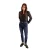 Donkerblauwe skinny jeans met gemiddelde taille en stretchkatoen F.A.M. Paris Ena