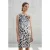 Mouwloze jurk met abstracte print