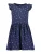 BLUE SEVEN Jurk  donkerblauw / groen / rosa / wit