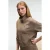 Geribde sweater met ronde hals