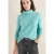 Cecil Dames Trui met gestructureerde col in Blauw