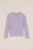 WE Fashion – Meisjes jersey T- shirt met structuur – Lichtpaars – Katoen –