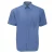 Russell Collectie Heren Korte Mouwen Poly-Katoen Easy Care Poplin Shirt (Bedrijfsblauw)