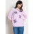 LOLALIZA gestreepte blouse lila met pailletten