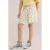 WE Fashion korte rok met stippen ecru