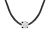 Ketting Diamond Solitaire 0050 Cts Black Nylon 925