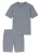 SCHIESSER Pyjama kort ‘ Selected Premium Jacquard ‘  smoky blue