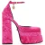 Fuchsia Velours Medusa Aevitas Pumps