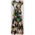 Apricot maxi-jurk van viscose met V-hals