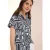 Cecil Dames Gedessineerde overhemdblouse in Blauw