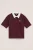 WE Fashion – Jongens polo met print – Oversized – Bordeauxrood – Katoen –