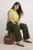 Trendyol Curve Dames Groen Effen Kort Regular fit Grote maten Blouses