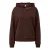 Dikke hoodie met print voor en achter vrouw QS