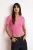 TRENDYOLMİLLA Dames Roze Effen Kort Getailleerd Blouses