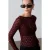 Slim Fit Kanten Bootsvorm Blouse