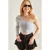 Asymmetrische Kraag Crop Blouse