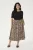 Rok A-shape Naturel Leopard Print