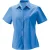 Russell Collection Dames/Dames Poplin Easy-Care Formeel Overhemd met Korte Mouwen (Bedrijfsblauw)