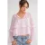 Kantelige Blouse met Strikdetail