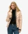 Superdry Vrouwen Gebreide Hybrid Storm jas met Capuchon Beige