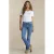 Red Button Babette high waist flared jeans medium blue denim