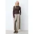 Grace & Mila semi-transparante kanten top – donkerbruin