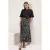 Trendyol Modest Dames Zwart Dierenprint Maxi Uitlopend rok A-lijn Modest Rokken