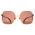 Max Mara Vierkant Dames Glimmend Roze Bruin MM0059-D
