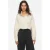 VILA satijnen blouse met franjes – ecru