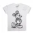 Disney Meisjes Mickey Mouse Schets T-shirt (Wit)