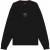 Hugo Heren-sweatshirt met logo en verlaagde schouders, normale pasvorm (Zwart)