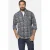Jan Vanderstorm +FIT Collectie loose casual overhemd Plus Size petrol