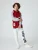 Koton Broek  ecru / rood / zwart