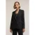 Motivi Structured Mixed Lurex Blazer Smart Couture Black
