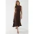 Accessoire Gedetailleerde Asymmetrische Midi Jurk