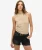 Aansluitende Sport Luxe Tanktop Beige