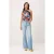 TRENDYOLMİLLA Dames Blauw Effen Wijde pijp Normale taille Jeans