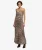 Geprinte Maxi Slipdress Crème