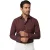 Eton classic fit overhemd katoen bordeaux