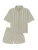 SCHIESSER Pyjama ‘ Selected Premium ‘  beige / olijfgroen / offwhite