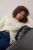Trendyol Curve Dames Beige Effen Lang Getailleerd Grote maten Blouses