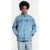 Lyle & Scott Oversized Denim Jacket Light Rinse Wash