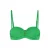 Cyell voorgevormde strapless bandeau bikinitop met lurex groen
