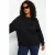 Trendyol Curve Dames Zwart Effen Lang Oversized Grote maten Sweatshirts