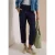 Mid Waist Barrel Leg Hose im Casual Fit