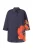 Ulla Popken Blouse  marine / gemengde kleuren / oranje