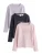 Baker by Ted Baker Shirt  nachtblauw / lichtlila / rosa